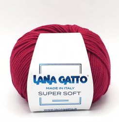 Пряжа Лана Гатто Супер Софт (Lana Gatto Super Soft) 12246 красный