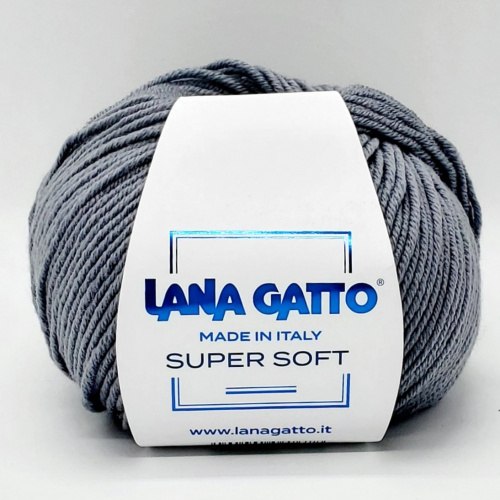 Пряжа Лана Гатто Супер Софт (Lana Gatto Super Soft) 14433 серый бархат