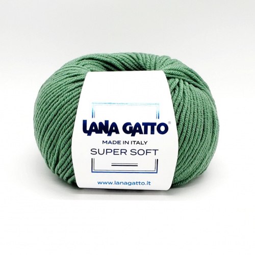 Пряжа Лана Гатто Супер Софт (Lana Gatto Super Soft) 14602 зелёный