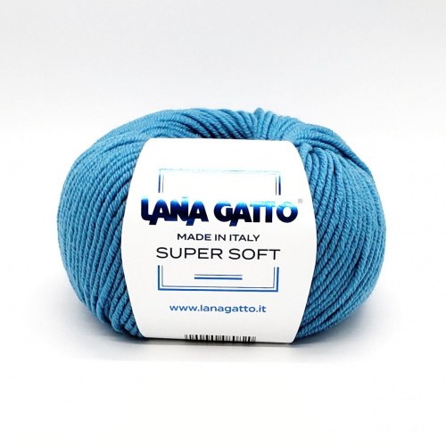 Пряжа Лана Гатто Супер Софт (Lana Gatto Super Soft) 14607 бирюзовая вода