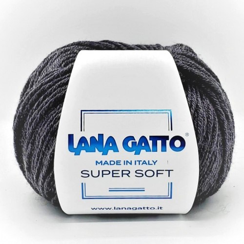 Пряжа Лана Гатто Супер Софт (Lana Gatto Super Soft) 20206 средне-серый