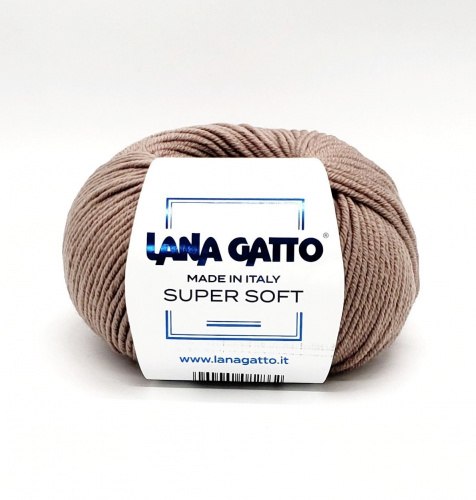 Пряжа Лана Гатто Супер Софт (Lana Gatto Super Soft) 9424 каштан