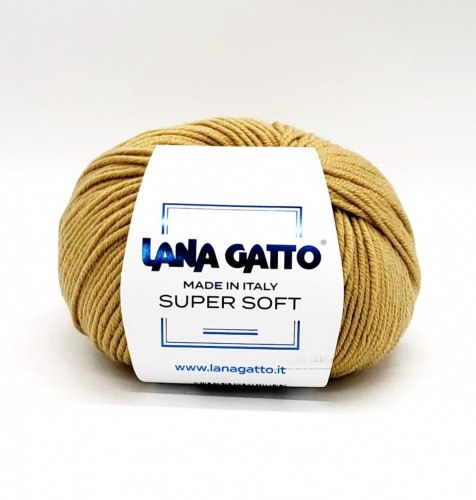 Пряжа Лана Гатто Супер Софт (Lana Gatto Super Soft) 9425 горчица