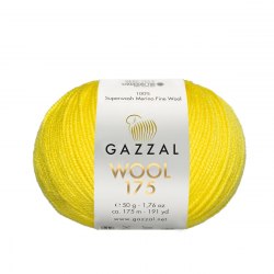 Пряжа Газзал Вул 175 (Gazzal Wool 175) 311 ярко-желтый