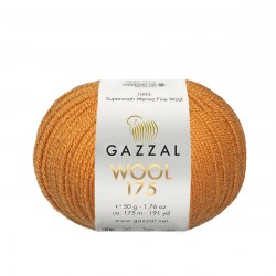 Пряжа Газзал Вул 175 (Gazzal Wool 175) 314 золотой