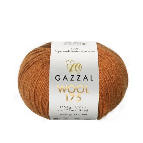 Пряжа Газзал Вул 175 (Gazzal Wool 175) 315 темное золото