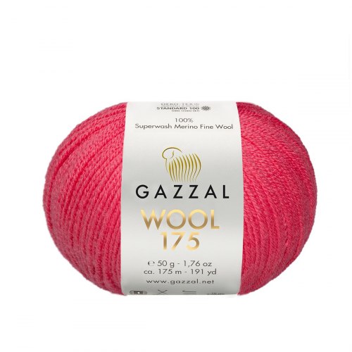 Пряжа Газзал Вул 175 (Gazzal Wool 175) 332 алый