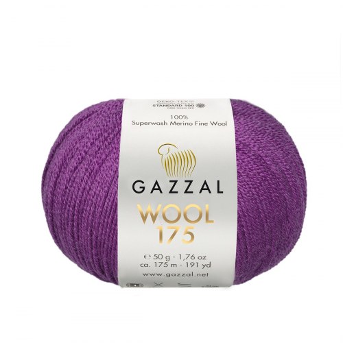 Пряжа Газзал Вул 175 (Gazzal Wool 175) 334 фиалка