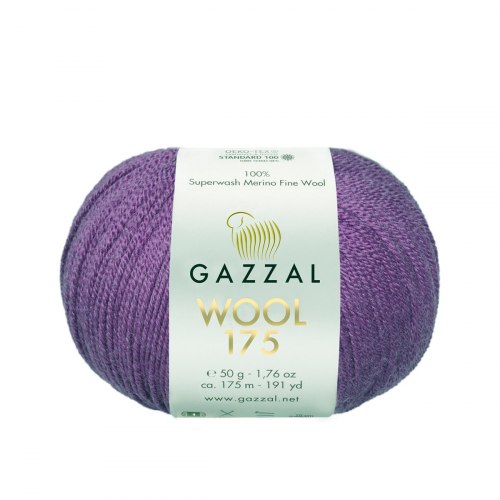 Пряжа Газзал Вул 175 (Gazzal Wool 175) 335 фиолетовый