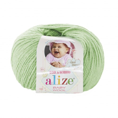 Пряжа Ализе Бейби Вул (Alize Baby Wool) 188 зелёный Нил
