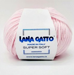Пряжа Лана Гатто Супер Софт (Lana Gatto Super Soft) 13210 розовый