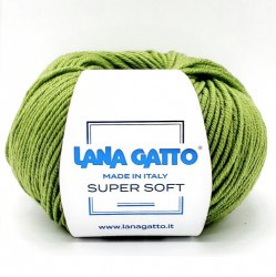 Пряжа Лана Гатто Супер Софт (Lana Gatto Super Soft) 13277 зелёный