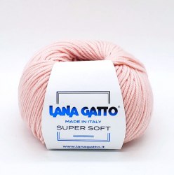Пряжа Лана Гатто Супер Софт (Lana Gatto Super Soft) 13805 розовая пудра