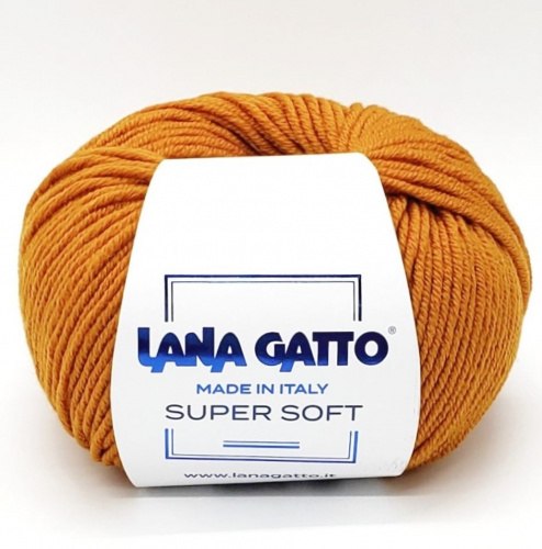 Пряжа Лана Гатто Супер Софт (Lana Gatto Super Soft) 14524 апельсин