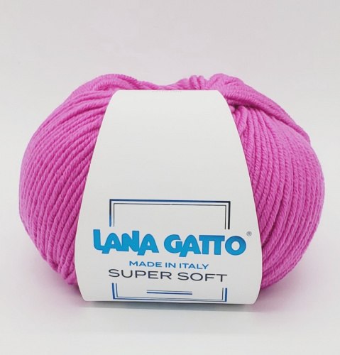 Пряжа Лана Гатто Супер Софт (Lana Gatto Super Soft) 5286 фуксия
