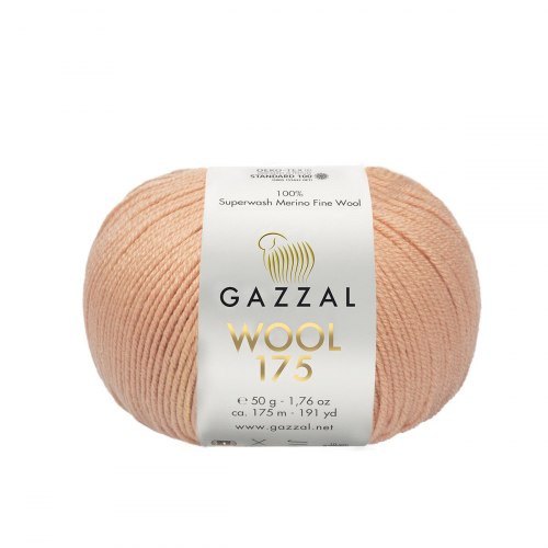 Пряжа Газзал Вул 175 (Gazzal Wool 175) 345 розово-бежевый
