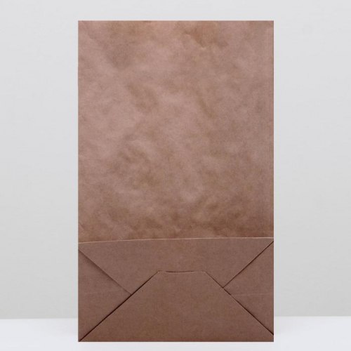 Пакет крафт бумажный фасовочный, прямоугольное дно 24 х 14 х 40 см арт. 1263052