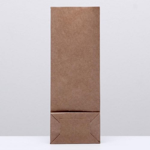 Пакет крафт бумажный фасовочный, прямоугольное дно 12 х 8 х 33 см арт. 3742618