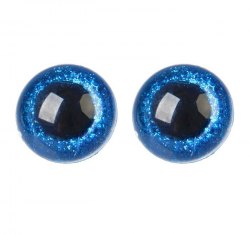 Глазки для игрушек на безопасном креплении цвет синий 2 шт. 2,4 см. арт.4312237