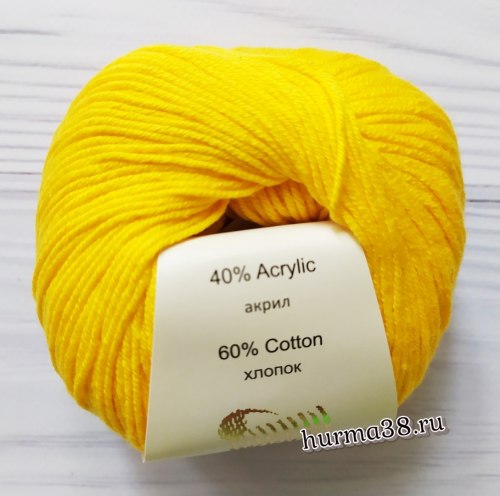Пряжа Газзал Бейби Коттон (Gazzal Baby Cotton) 3417 жёлтый