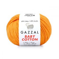Пряжа Газзал Бейби Коттон (Gazzal Baby Cotton) 3416 желток