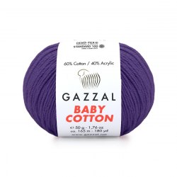 Пряжа Газзал Бейби Коттон (Gazzal Baby Cotton) 3440 ежевика