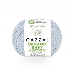 Пряжа Газзал Органик Беби Коттон (Gazzal Organic Baby Cotton) 417 бледно-голубой