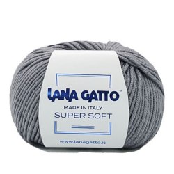 Пряжа Лана Гатто Супер Софт (Lana Gatto Super Soft) 14126 серый шёлк