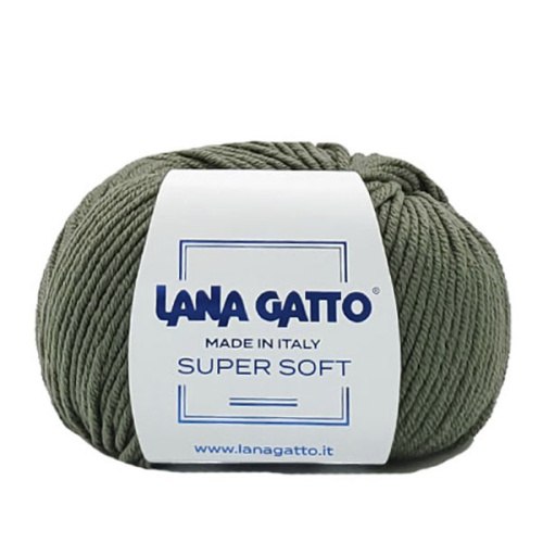 Пряжа Лана Гатто Супер Софт (Lana Gatto Super Soft) 14569 хаки
