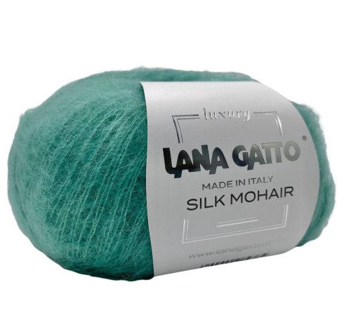 Пряжа Лана Гатто Силк Мохер (Lana Gatto Silk Mohair) 9375 зелёный