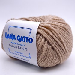 Пряжа Лана Гатто Макси Софт (Lana Gatto Maxi Soft) 14522 бежевый