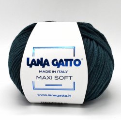 Пряжа Лана Гатто Макси Софт (Lana Gatto Maxi Soft) 8563 изумрудный