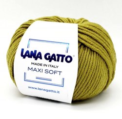 Пряжа Лана Гатто Макси Софт (Lana Gatto Maxi Soft) 8564 горчица
