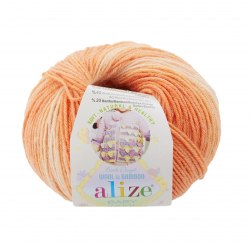 Пряжа Ализе Бейби Вул Батик (Alize Baby Wool Batik) 7720