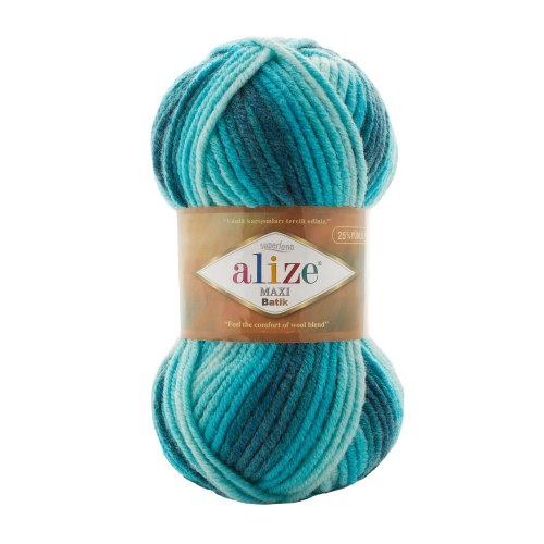 Пряжа Ализе Суперлана Макси Батик (Alize Superlana Maxi Batik) 7801