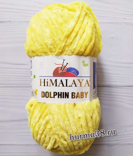 Пряжа Гималая Долфин Беби (Himalaya Dolphin Baby) 80313 жёлтый