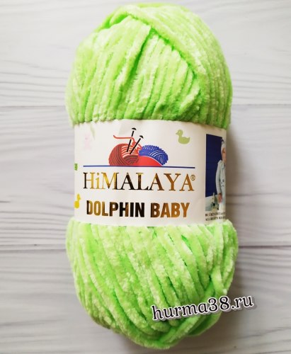 Пряжа Гималая Долфин Беби (Himalaya Dolphin Baby) 80350 салатовый