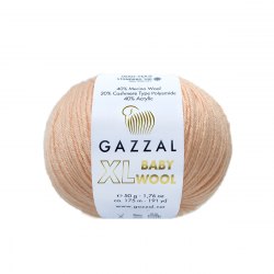 Пряжа Газзал Бейби Вул XL (Gazzal Baby Wool XL) 834XL абрикос