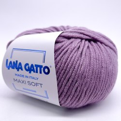 Пряжа Лана Гатто Макси Софт (Lana Gatto Maxi Soft) 12940 розовая сирень