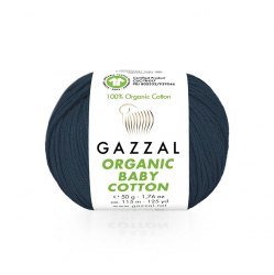 Пряжа Газзал Органик Беби Коттон (Gazzal Organic Baby Cotton) 437 тёмный джинс