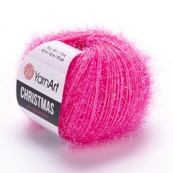 Пряжа Ярнарт Кристмас (YarnArt Christmas) 09 розовый неон