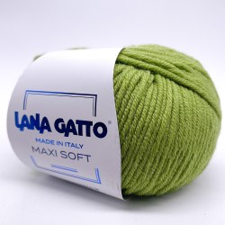 Пряжа Лана Гатто Макси Софт (Lana Gatto Maxi Soft) 13277 свежая трава
