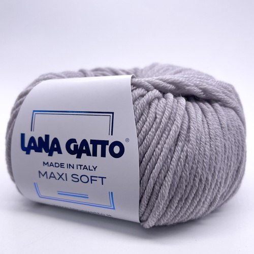 Пряжа Лана Гатто Макси Софт (Lana Gatto Maxi Soft) 20741 серый