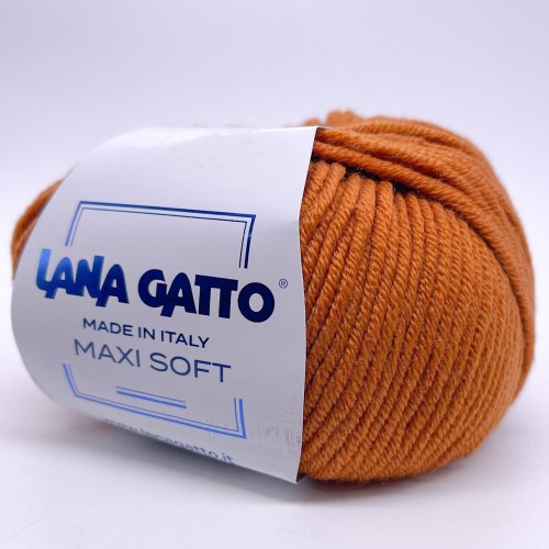 Пряжа Лана Гатто Макси Софт (Lana Gatto Maxi Soft) 14198 кирпичный