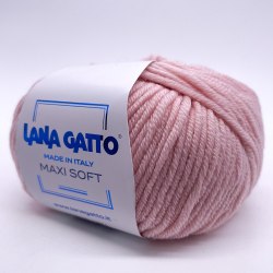 Пряжа Лана Гатто Макси Софт (Lana Gatto Maxi Soft) 13805 розовый фламинго