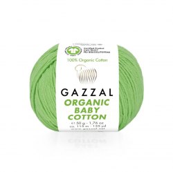 Пряжа Газзал Органик Беби Коттон (Gazzal Organic Baby Cotton) 421 салатовый