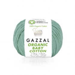 Пряжа Газзал Органик Беби Коттон (Gazzal Organic Baby Cotton) 422 пыльная мята