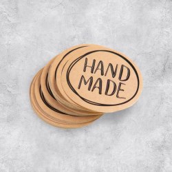 Наклейка "Hande made" 4 см. арт. 4692571