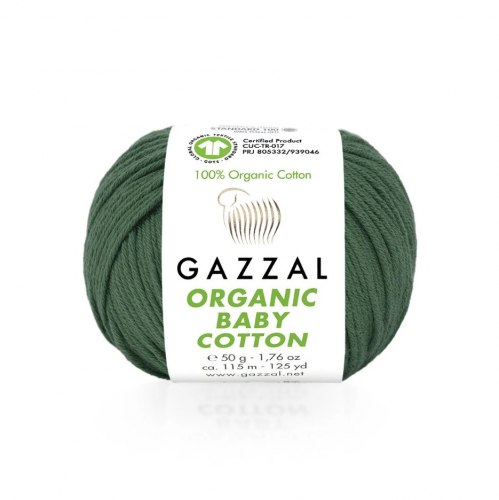 Пряжа Газзал Органик Беби Коттон (Gazzal Organic Baby Cotton) 427 изумруд