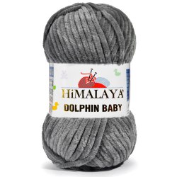 Пряжа Гималая Долфин Беби (Himalaya Dolphin Baby) 80369 тёмно-серый